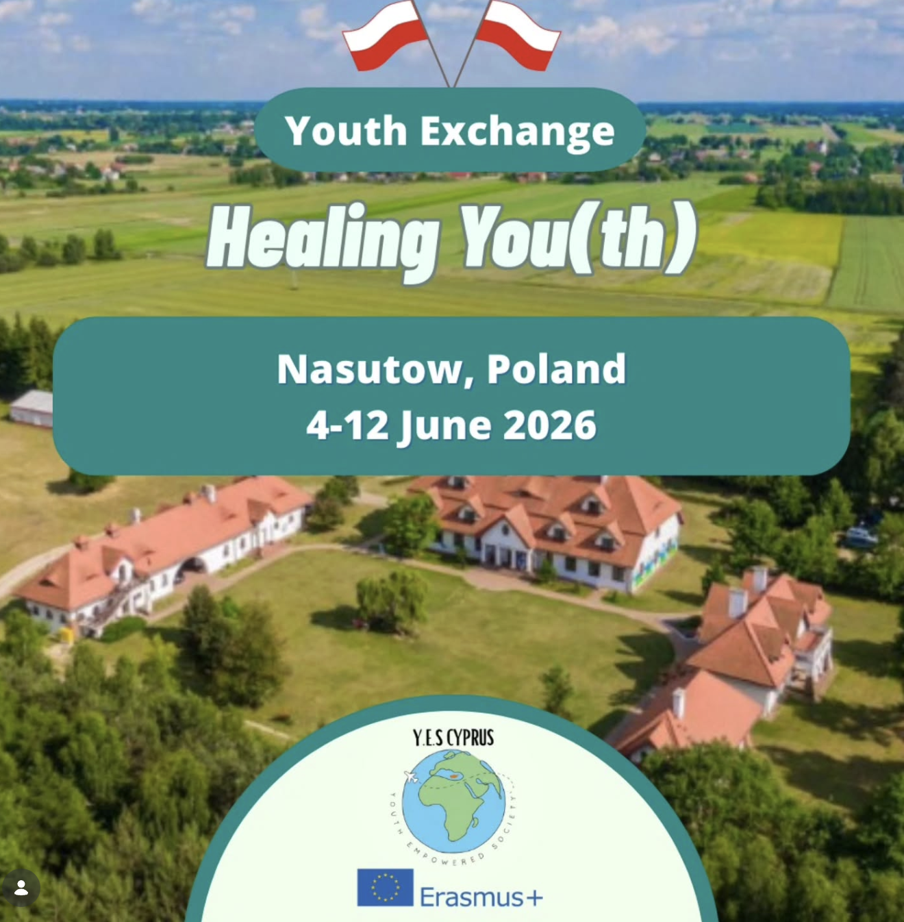 Ταξίδι Erasmus+ Πολωνία 4-12 Ιούνη 2026 – Youth Exchange: Healing You(th).